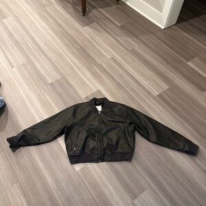 Hollister Dark Brown Bomber Jacket
